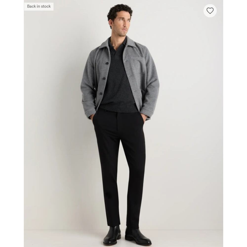 Quince Ultra-Stretch 24/7 Smart Chino Pants Black 32x30 NWT
